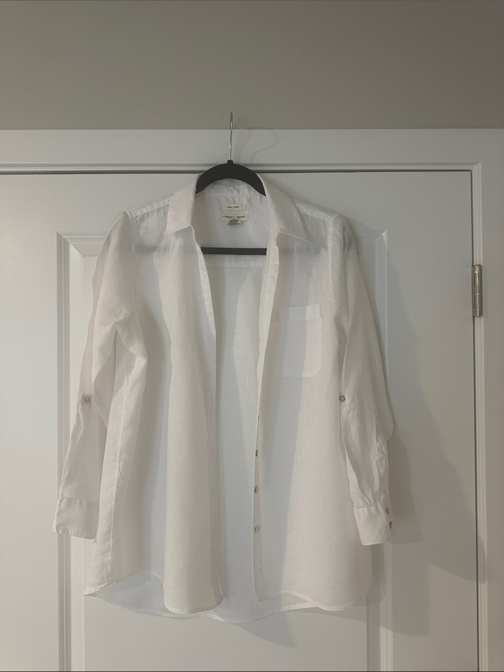 Christian Siriano White Button-Down Shirt